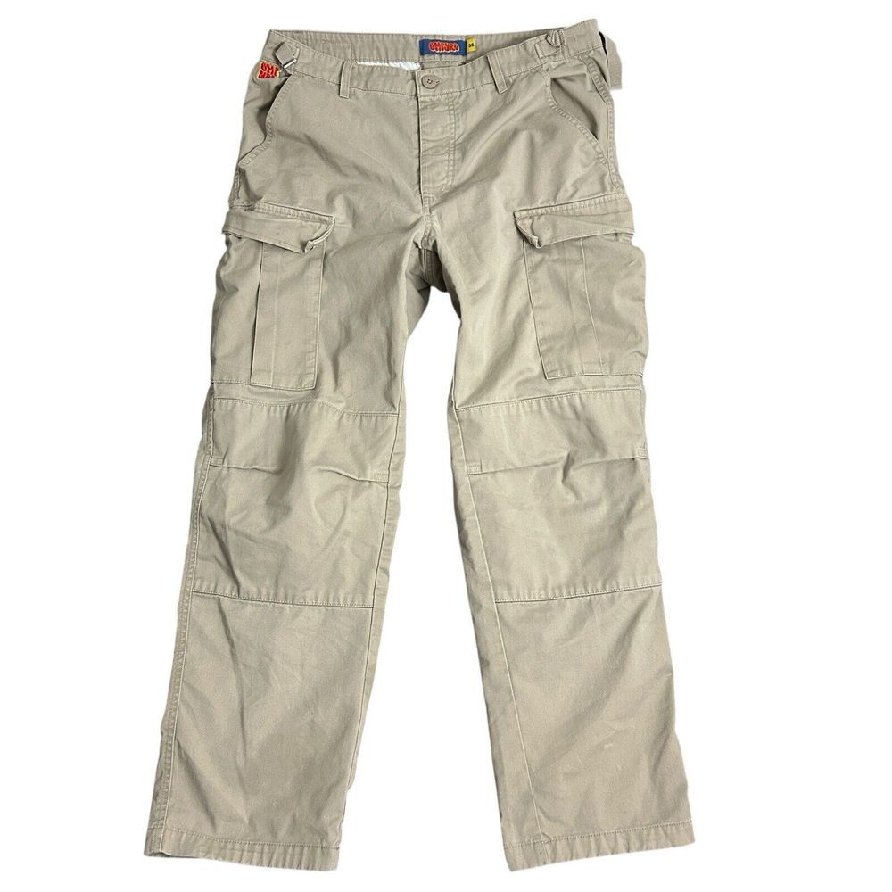 VTG Empyre Pants Men's size 32x29 Double knee Skate Baggy relax Fit cargo Belted